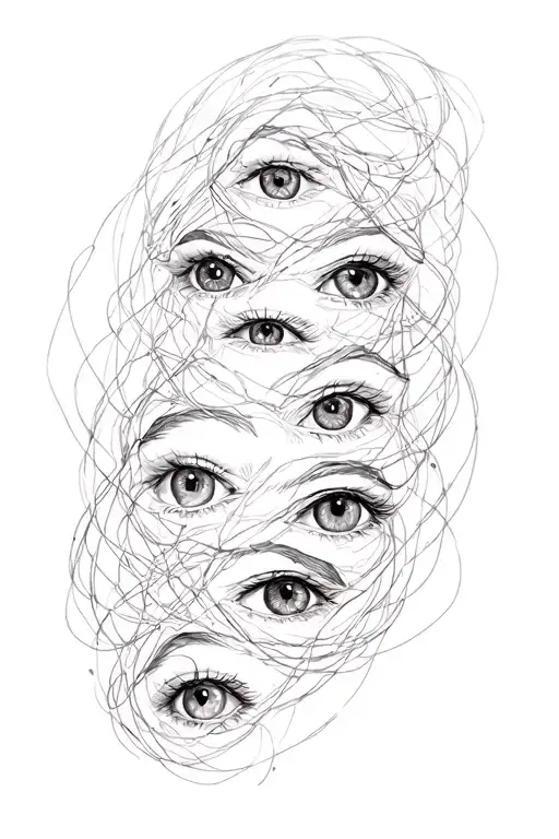 A Lot Of Eyes In Wires
