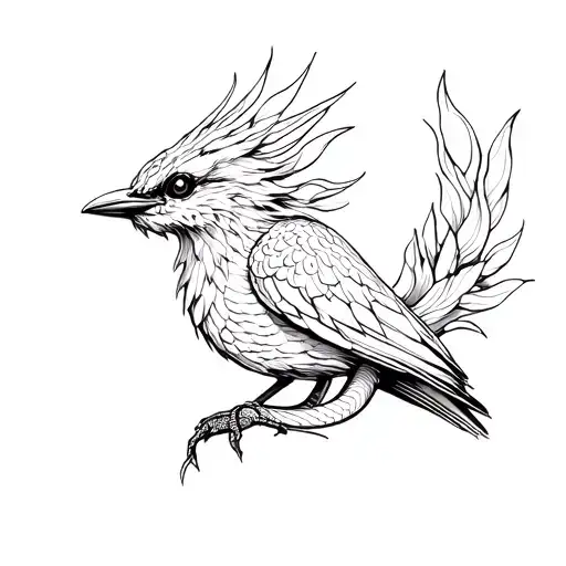 A Bird With A Snake's Head