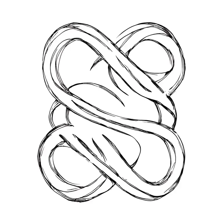 Infinity Symbol Intertwined