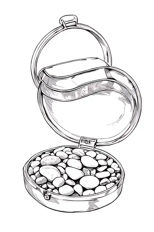 Jewelry Case With Pebbles