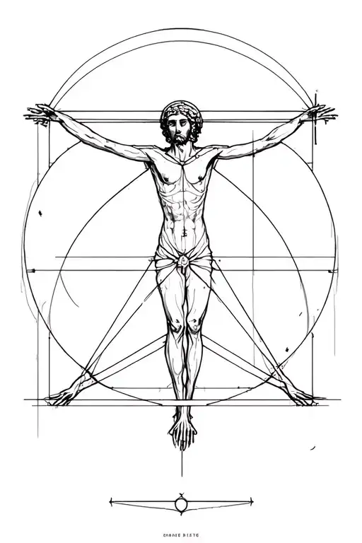 Vitruvian Geometrical Shapes