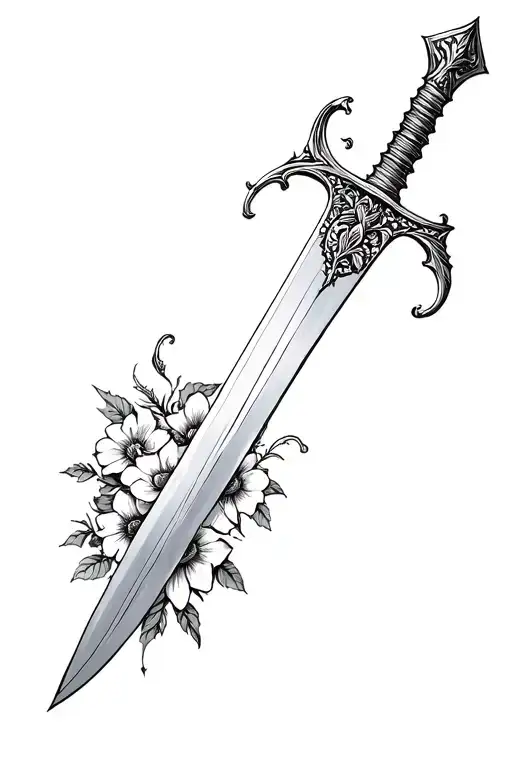 Sword And Flowers