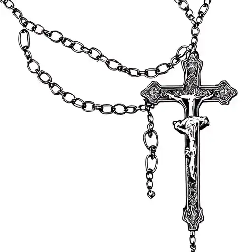 Rosary With Chain Links
