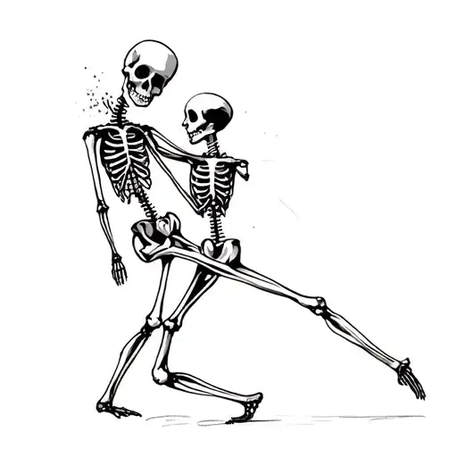 Dancing Skeleton Couple