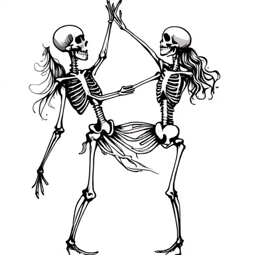 Dancing Skeleton Couple