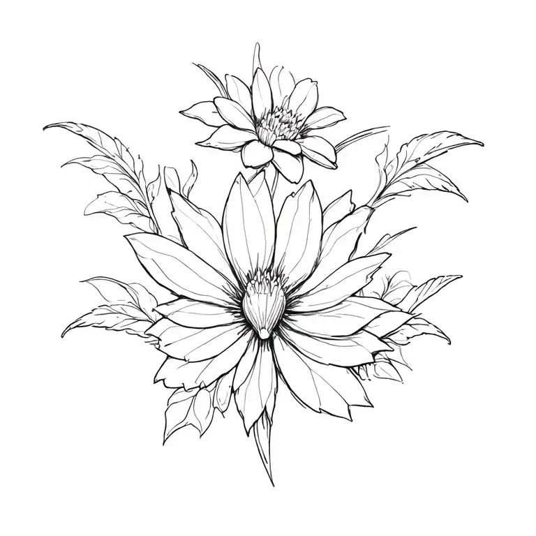 Flower And Butterfly