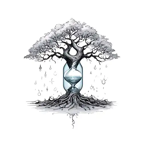 Hour Glass Life Tree