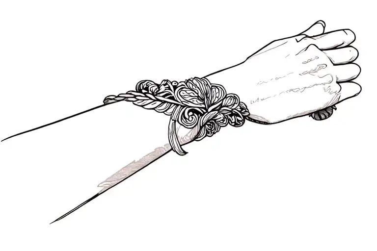 Bracelet Tattoo On Forearm