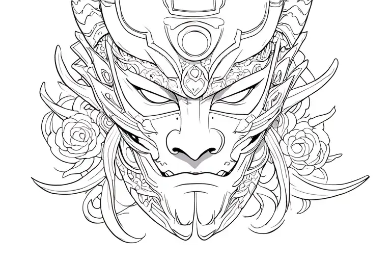 Small Japan Worrior Mask