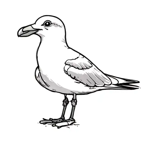 Animated Seagull With A Camera