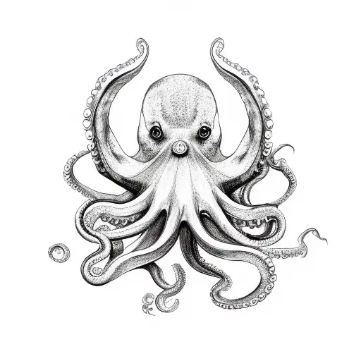 3 Levels Design Of A Octopus Underneath A Bear And Butterfly On Top