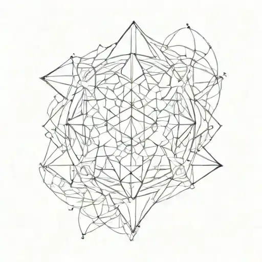 Geometric Gemini Tattoo Inspired