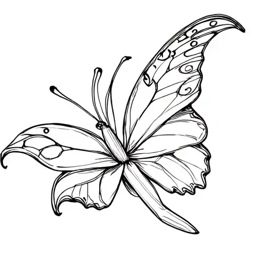 A Butterfly-span Lily