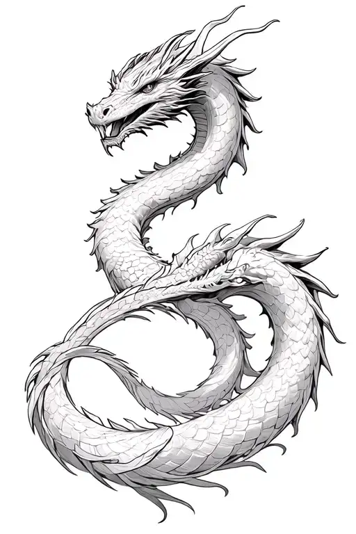 Dragon Ouroboros In Infinity Format