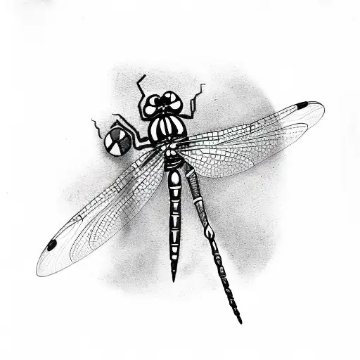 Dragonfly And Ladybug