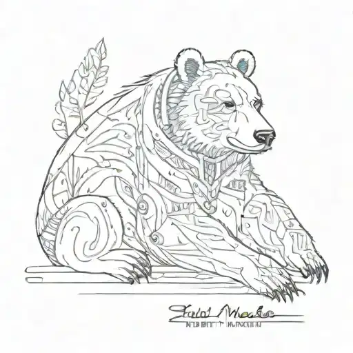 Zuni Medicine Bear Fetish With Heart Line