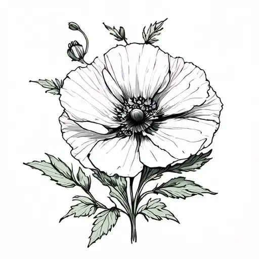 Primrose And Poppy Flower