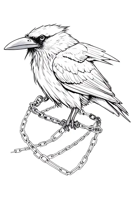 Raven And Chains Wrapping