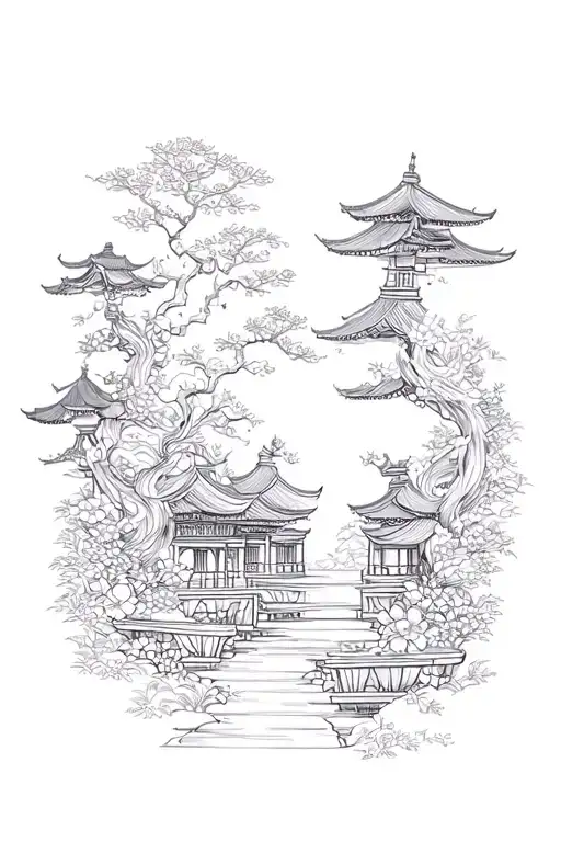 Asian Garden Surrounded