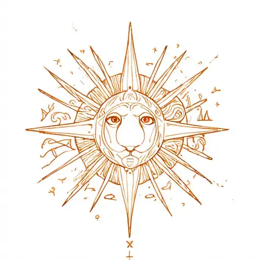 Suns Of Fire Saggitarius Leo Aries Zodiac Symbols