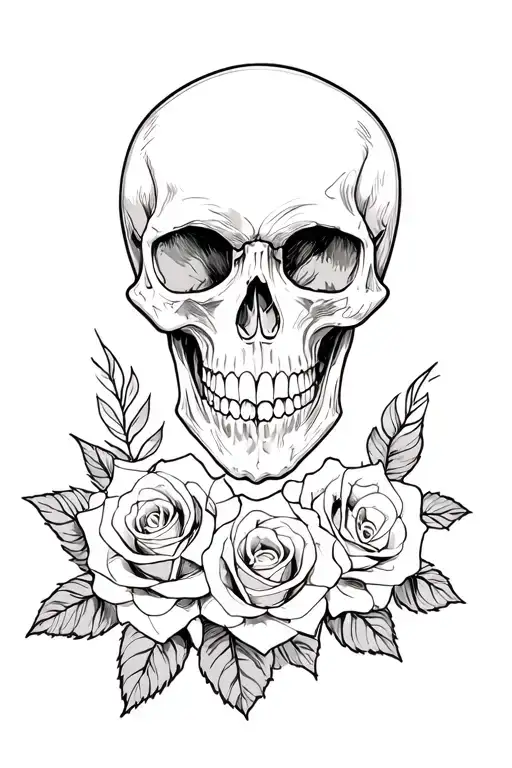 Skull And Roses