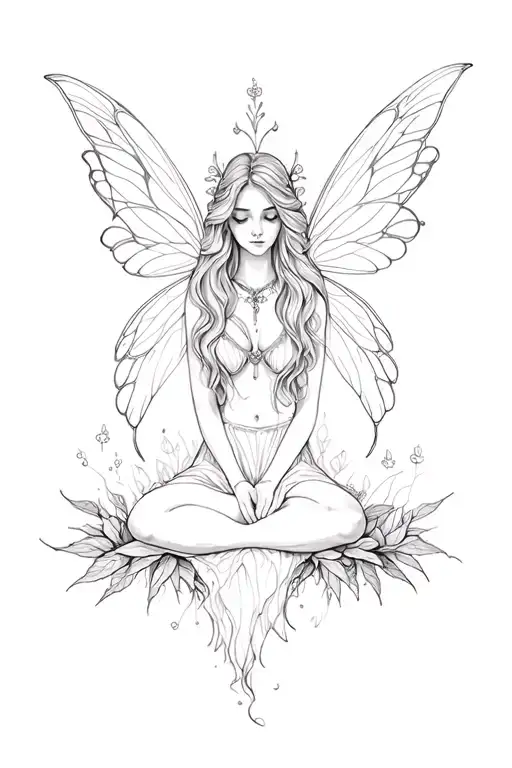 Mother Nature Fairy Sitting