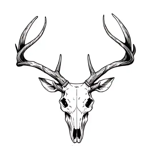 Mexican Hunter Deer Skull