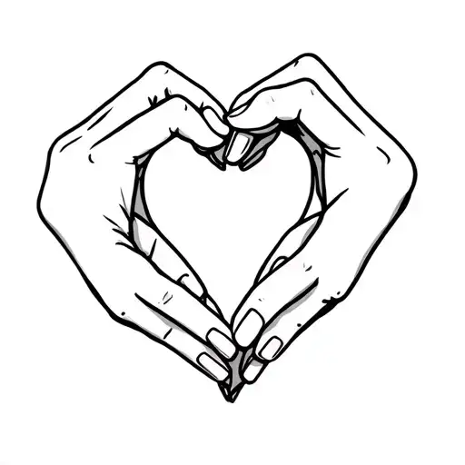 Hands Molding Clay Into A Heart Shape