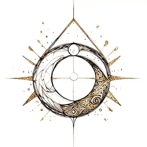 Crescent Glitters Of Geometry