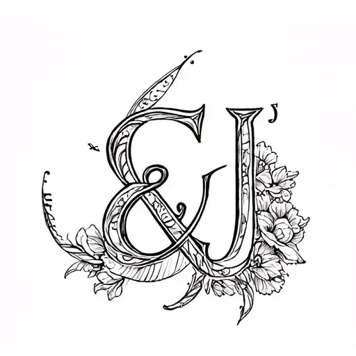 Letter E & J