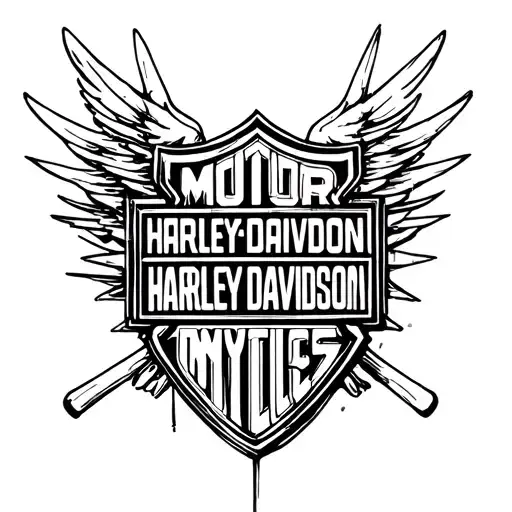 Harley Davidson Bar And Shield