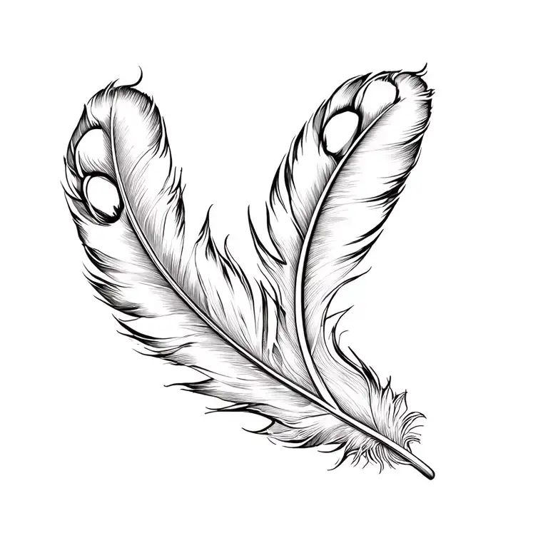 Cat Paw And Feather Feather Feather