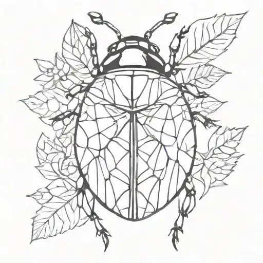 Ladybug Made Of Stained Glass