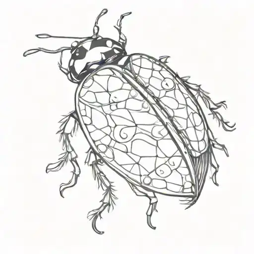 Ladybug Made Of Stained Glass