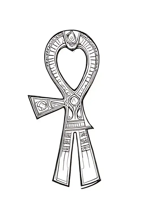 Egyptian Ankh With Tongue