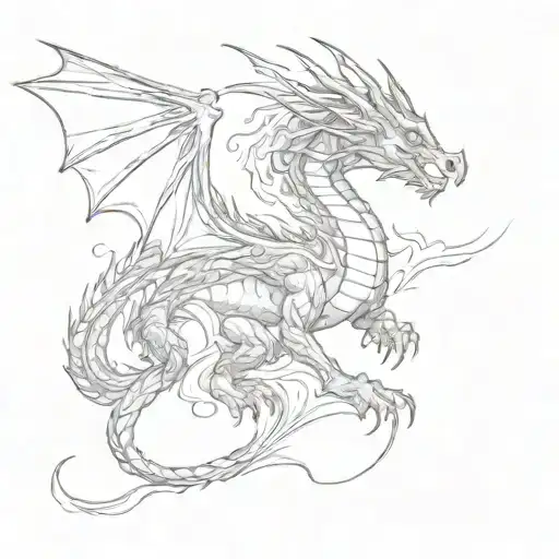 Dragon Flying Towards
