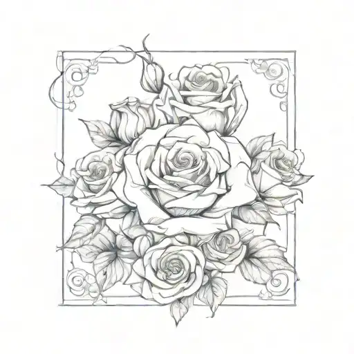 Name With Roses Fine