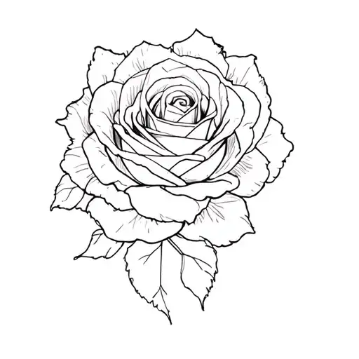 A Rose Tattoo On A Woman's Wrist