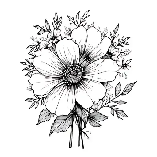 March And September Birth Flower Bouquet