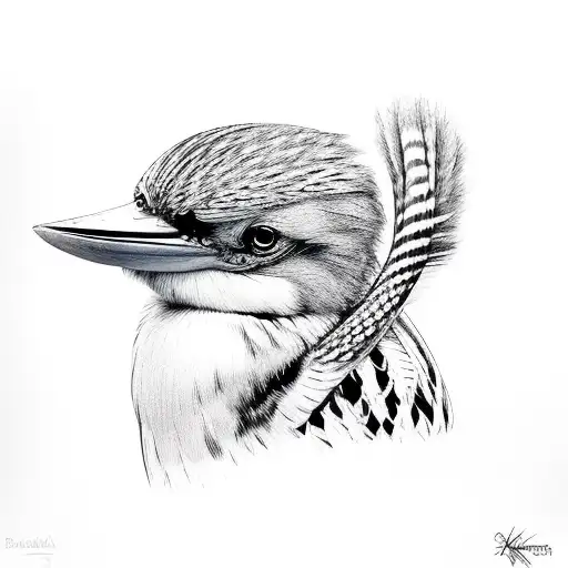 Kookaburra With A Snake In Its Beak