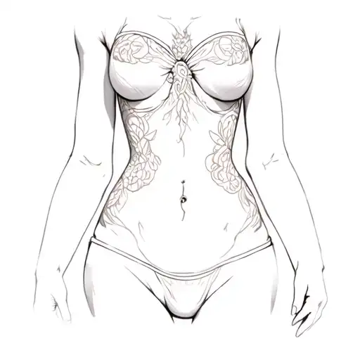 A Woman's Stomach