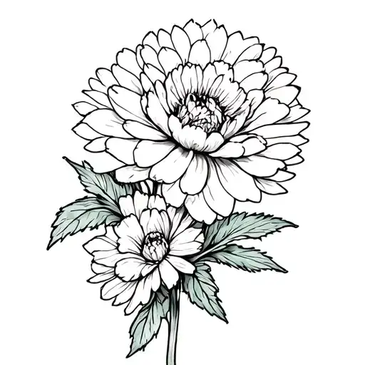 Carnation And Chrysanthemum Flowers