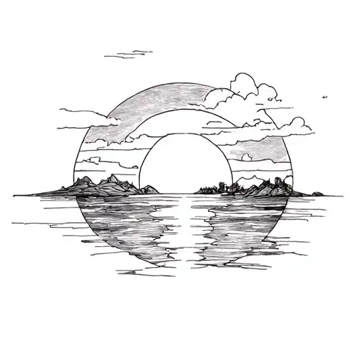 Sunset In The Background