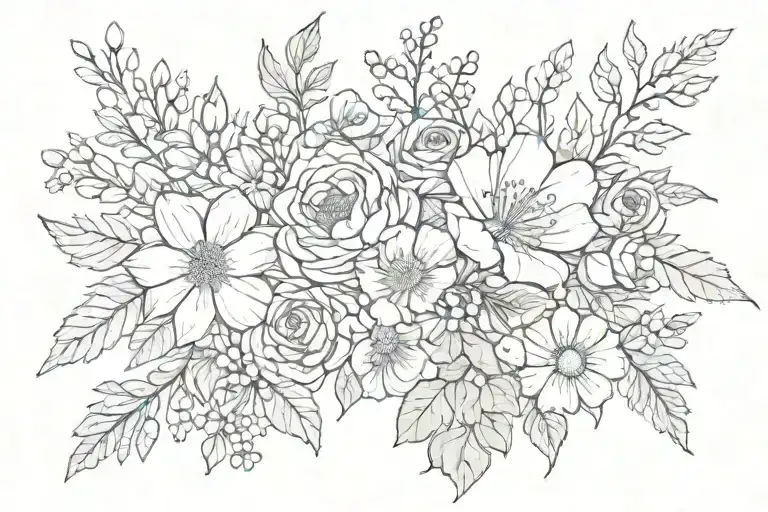 Birth Flower Bouquet