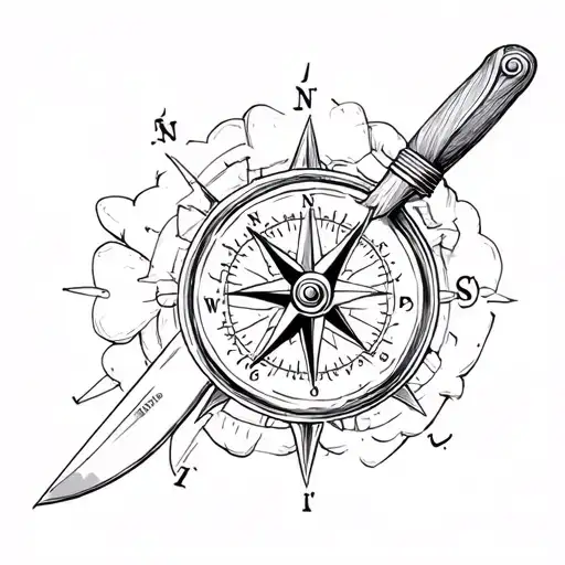 Compass And Chef's Knife