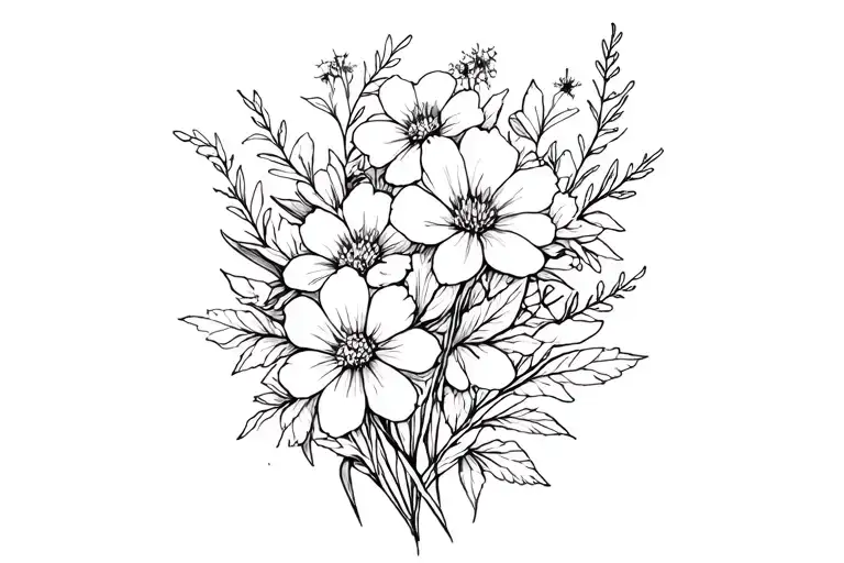 Wild Flowers Intertwined