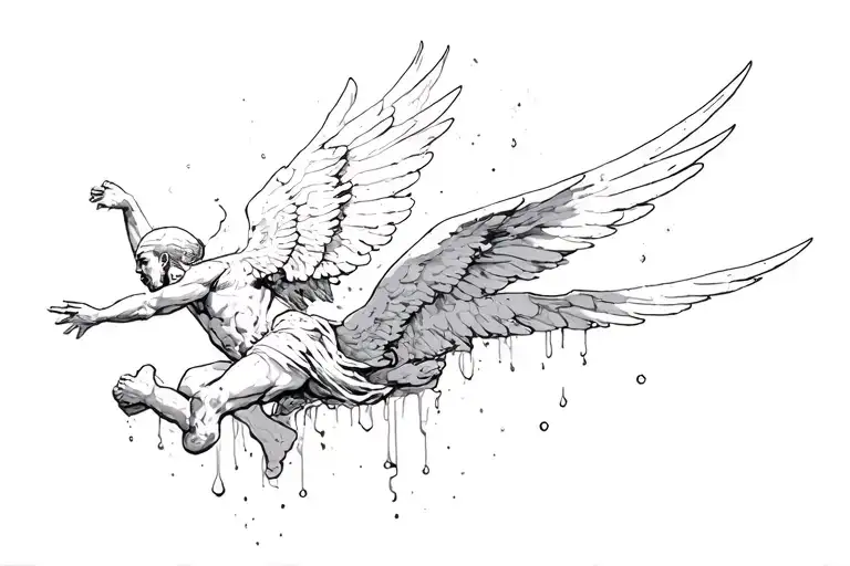Icarus Falling After Murder Melting