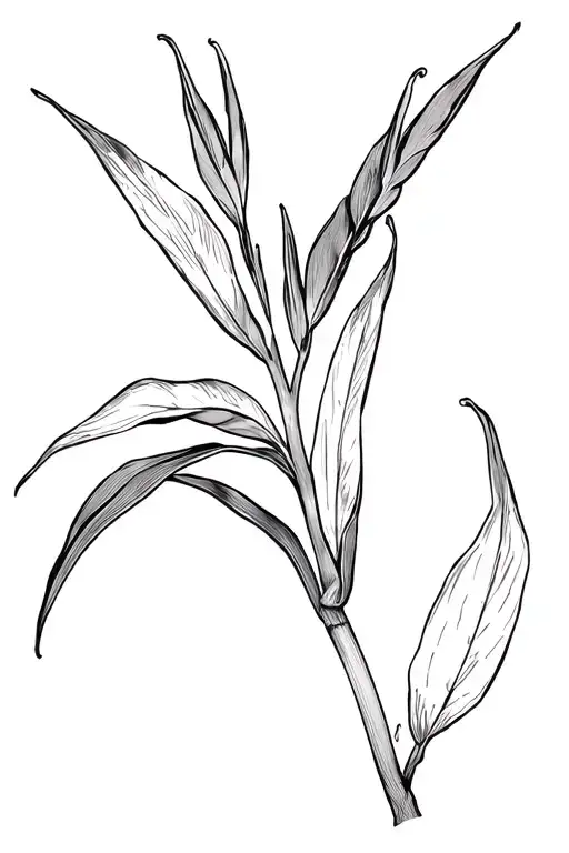 Strelitzia Nicolai Plant With 3 Leaves And Reices