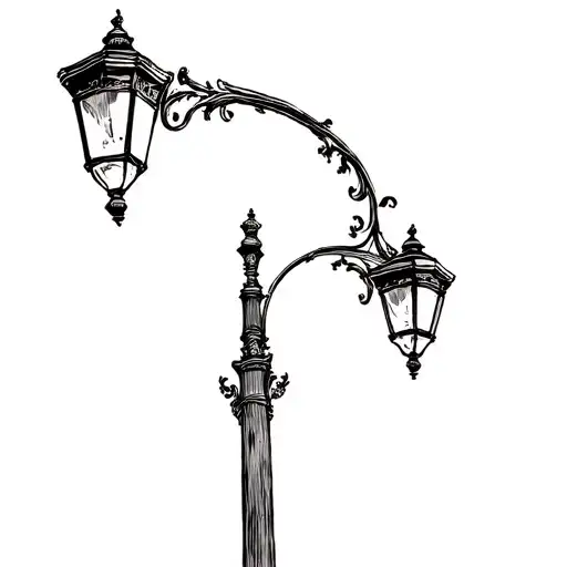 Old Fashioned Streetlight