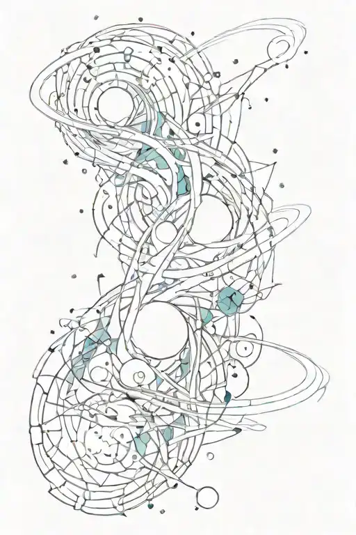 Abstract Galaxy Paint Strokes